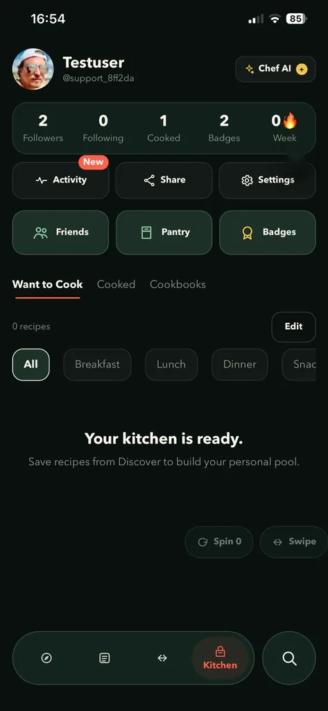 Profile – Your kitchen & cookbooks